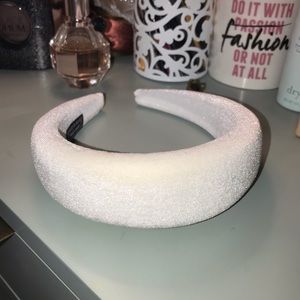 NEW White Velvet Headband
